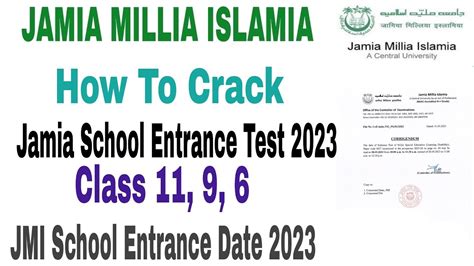 How To Crack Jamia Millia Islamia School Entrance Test 2023 Class 11 9