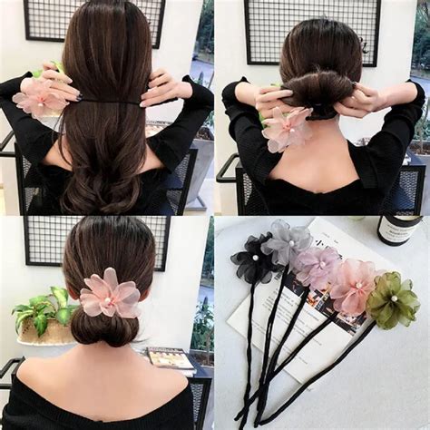 Magic Hair Bun Maker Hairstyle Tool Diy Woman Flower Donuts Twist