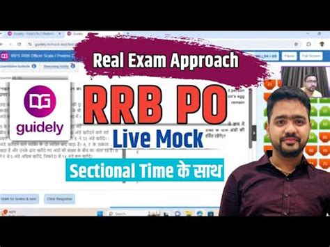 Guidely Rrb Po Live Mock With Sectional Time Youtube