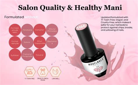 Modelones Gel Nail Polish Kit With U V Light W Nail Dryer Lamp Pink Brown Nude Gel Nail Polish