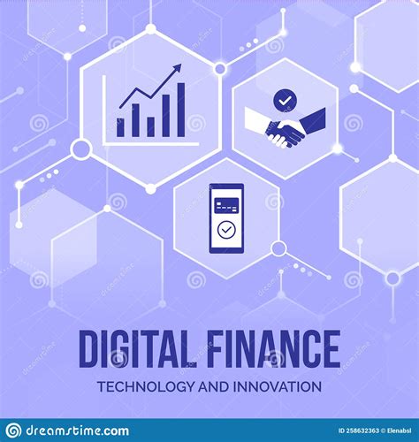 Digital Finance and Online Banking Stock Vector - Illustration of