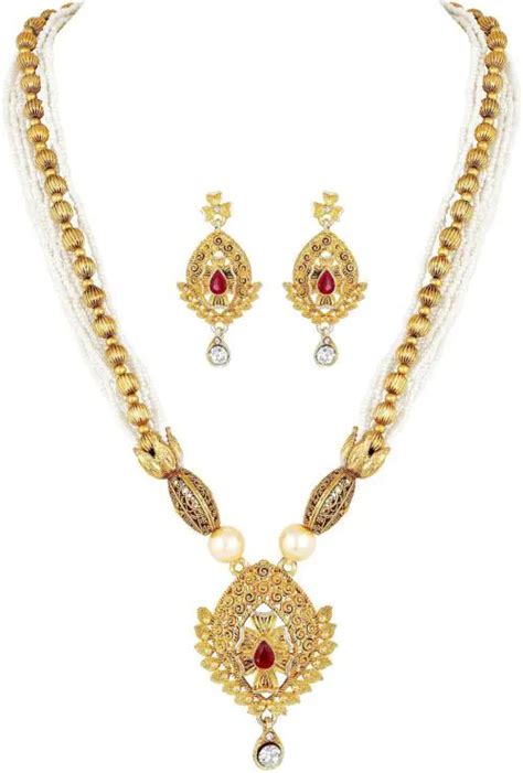 Buy Mahi Women Gold Plated Alloy Jewellery Set Gold Online At Best