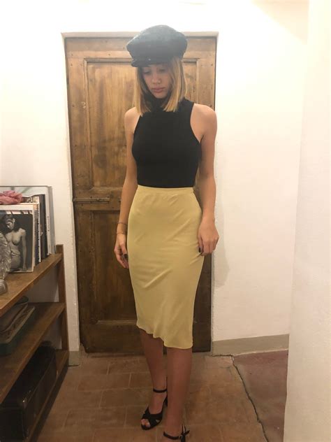 D G Dolce And Gabbana S Nude Color Skirt Eu Size Etsy