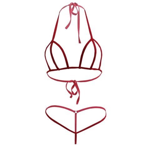 Blue Crotchless Bikini Extreme Micro Bikini Crotch Bikini Open Crotch Bikini Micro Mini Bikini