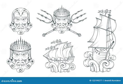 Poseidon Dios Supremo Del Mar Del Griego Cl Sico Mitolog A Griega