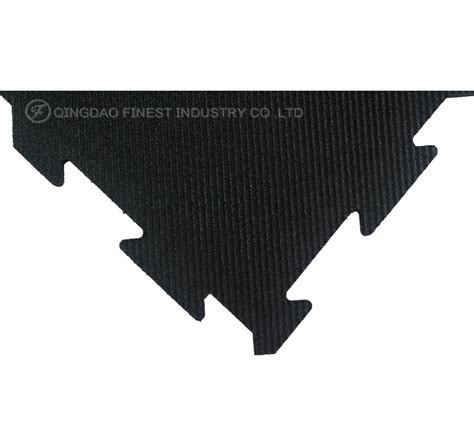 High Density Interlocking Gym Rubber Flooring Jigsaw Rubber Mat For