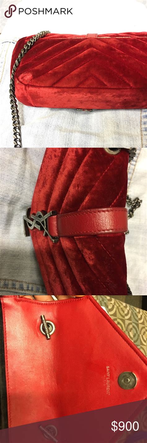 Red Velvet Authentic Ysl Crossbody This Is An Authentic Red Velvet Ysl