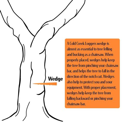 Cold Creek Loggers Made in The USA! 5.5 Orange Spiked Tree Wedges for