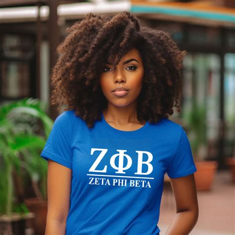 Zeta Phi Beta Heavyweight Line T Shirt Greek Gear