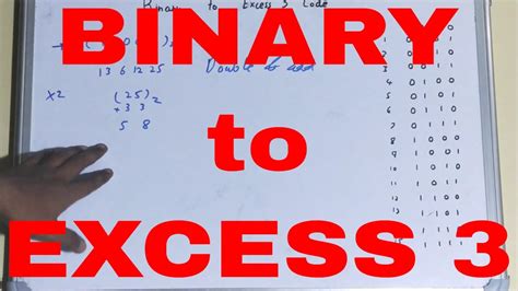 Binary To Excess Code Conversion Convert Binary To Excess Code