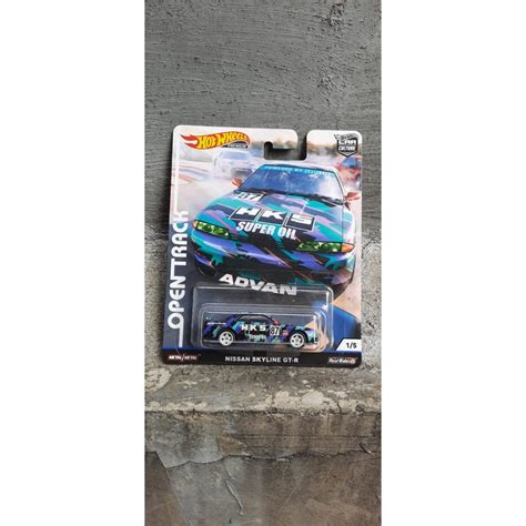 Jual Hot Wheels Premium Open Track Nissan Skyline GT R R32 HKS Advan Shopee Indonesia