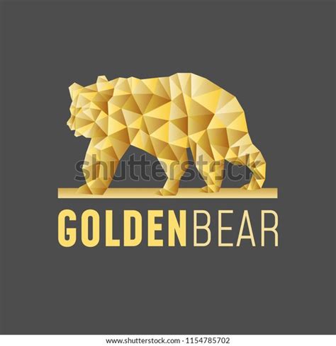 Golden Bear Logo Stock Vector (Royalty Free) 1154785702 | Shutterstock