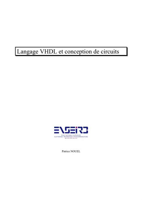 PDF Vhdl Cours DOKUMEN TIPS