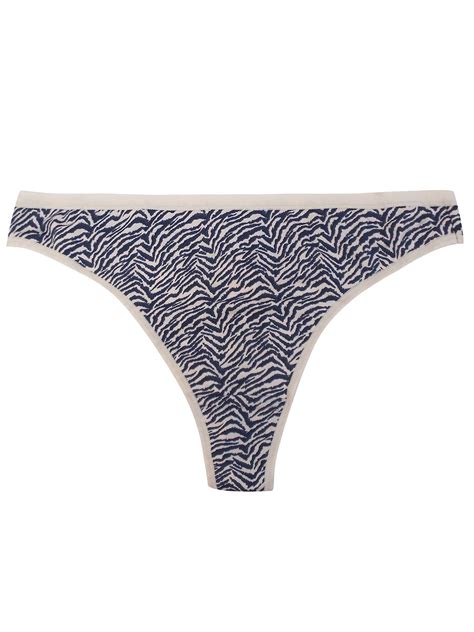 F F F F Nude No Vpl Zebra Print Thong Size To