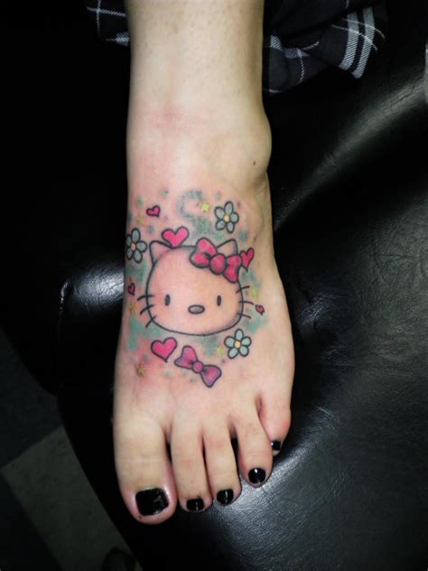 Hello Kitty Foot Tattoo By Tattoosbyjon On Deviantart
