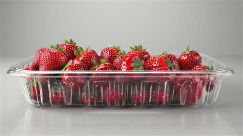 Premium Photo Reusable Strawberry Container