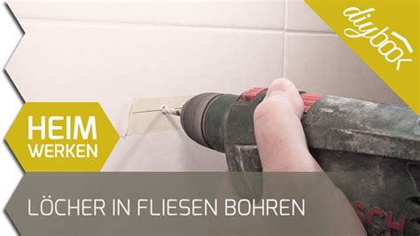 Löcher in Fliesen bohren Toilettenpapierhalter montieren YouTube