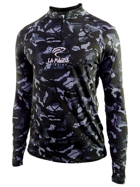 CAMISA DE PESCA CAMUFLADA DARK La Maglia Fishing Sports