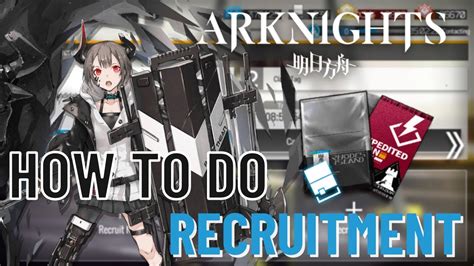 Arknights How To Do Recruitment YouTube