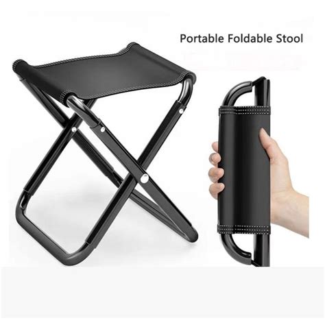 GJ56 Portable MIni Storage Seat Pony Stool Foot Stool Bench Folding