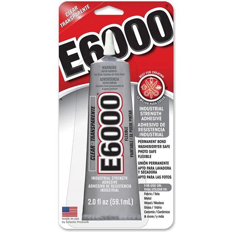 E6000 2 Oz Clear Adhesive 6 Pack 237032 The Home Depot