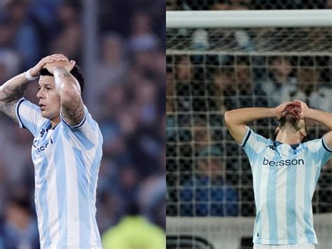 Rojo y Vietto desgarrados en Racing: afuera de la definición del