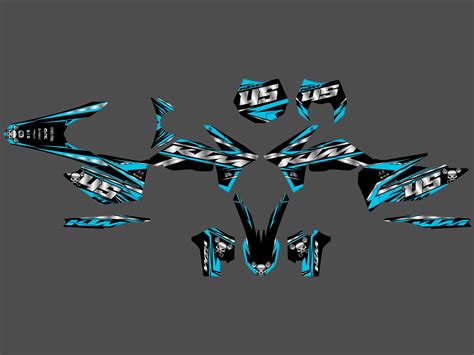 Kit déco KTM EXC EXC F 2012 2013 Craft Cyan Kitdeco moto fr