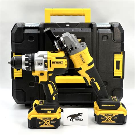 Набор бесщёточный 2в1 Девольт (УШМ болгарка + Шуруповерт) Кейс + 2 ...