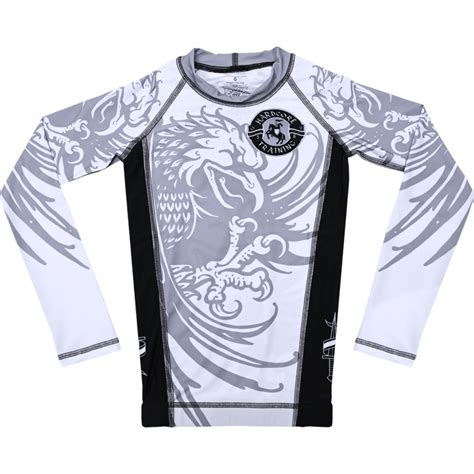 Детский рашгард Hardcore Training Heraldry White LS hctrash купить в интернет магазине Fightwear