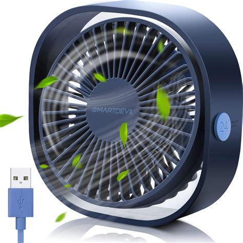 Smartdevil Usb Ventilador De Escritorio Mini Ventilador El Ctrico