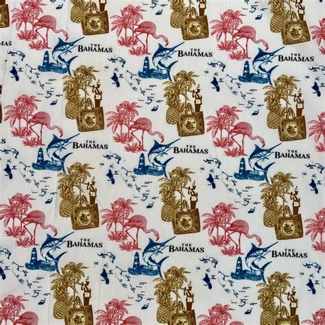 White - Bahamian Culture Fabric #2