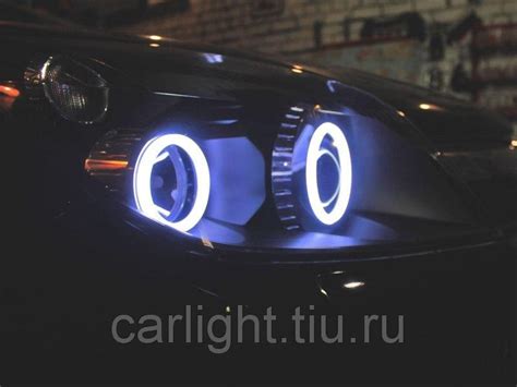 Установка матовых LED колец Ангельские глазки на Opel Astra H GTC ...