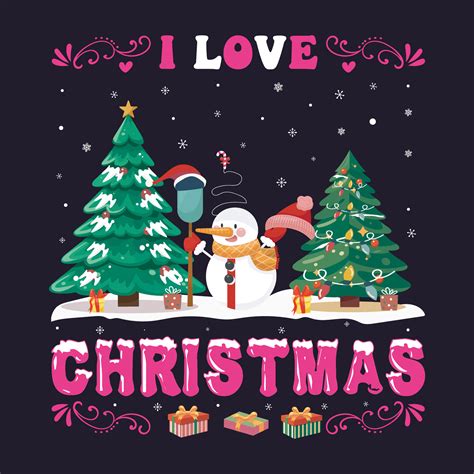 Christmas T Shirt Design Christmas Vector Artwork Christmas