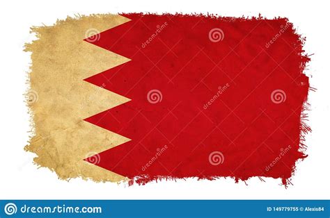 Bahrain Grunge Flag Stock Illustration Illustration Of Painting