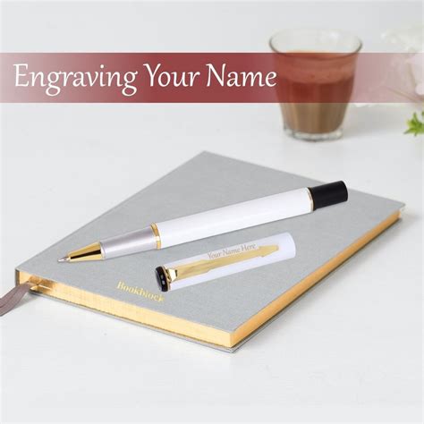 US DESIRE White Luxury Premier Metal Signature Ball Point Pen For