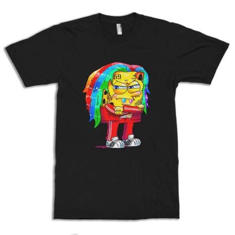 Spongebob 6ix9ine Style T Shirt