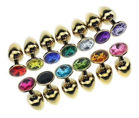 Plug Anal Enjoyado Cristal Dorado Cm Butt Plug En Mercado Libre