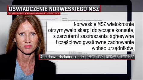 Sławomir Kowalski Persona non grata w Norwegii TVN24