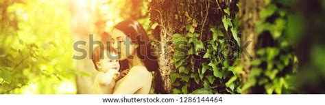 Baby Mother Hugging Kissing Nude Portrait Stock Photo 1286144464 Shutterstock