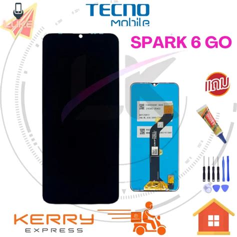 Luke หนาจอ LCD Tecno Spark 6 Go spark6go จอแสดงผลพรอมทชสกรน