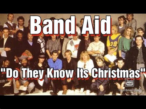 Band Aid Do They Know Its Christmas Youtube