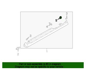 2003 2011 Mazda Rocker Molding Retainer Clip G22C 51 SJ3 MazdaParts