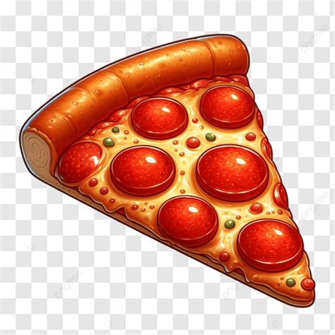 Cartoon Pepperoni Pizza Slice Cartoon Pizza Slice Pepperoni Pizza