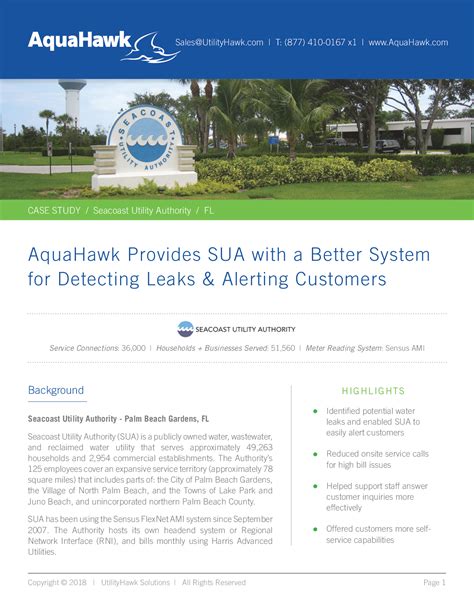 AquaHawk Provides SUA with a Better System for Detecting Lea