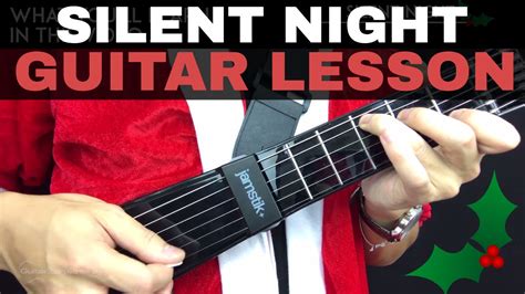 Silent Night Guitar Tutorial Christmas Carol Guitar Lesson Easy