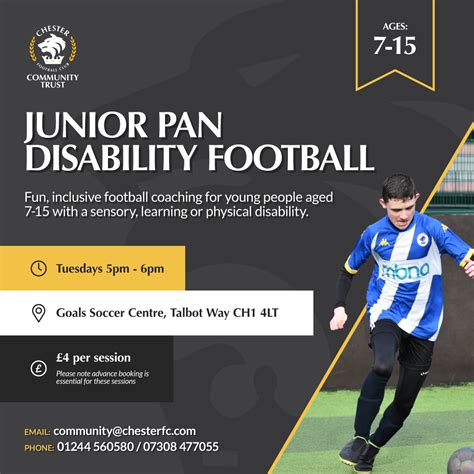 Pan Disability Football Chester Fc Community Trust