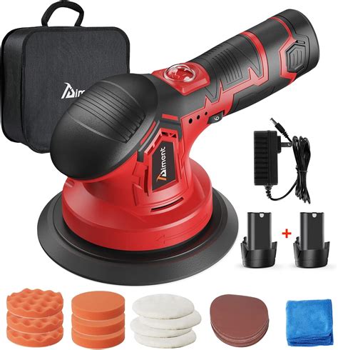 Cordless Car Buffer Polisher With Pcs V Rechargeable Batteries