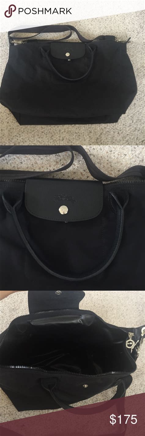 Longchamp Black Sling Bag Gently Used Longchamp Black Sling Bag With