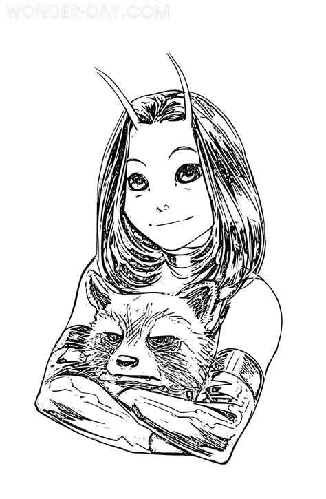 Guardians Of The Galaxy Coloring Pages WONDER DAY Coloring Pages