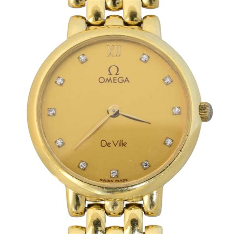 Lot 127 An 18ct Gold Omega De Ville Watch